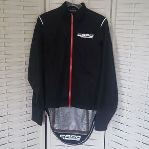 Capo Lombardia L black long tail/pocket cycling woman rain jacket jacket size L